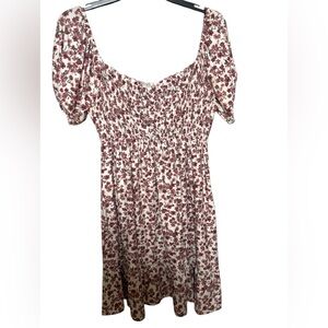 Floral Print Women's Dress Stretch Size M